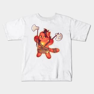 Baldurs Cat 3 - Karlach Kids T-Shirt